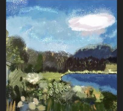 Cuadro Lake view