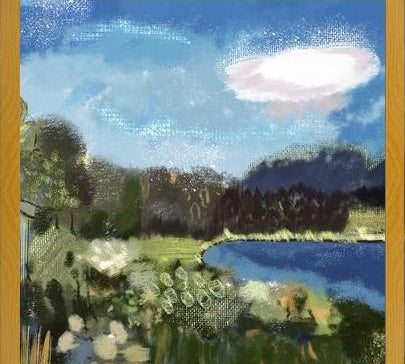 Cuadro Lake view