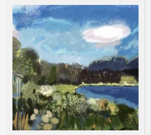 Cuadro Lake view