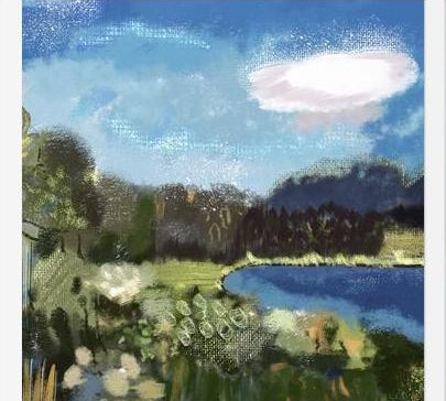 Cuadro Lake view