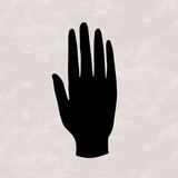 Canvas Black Hand Soft