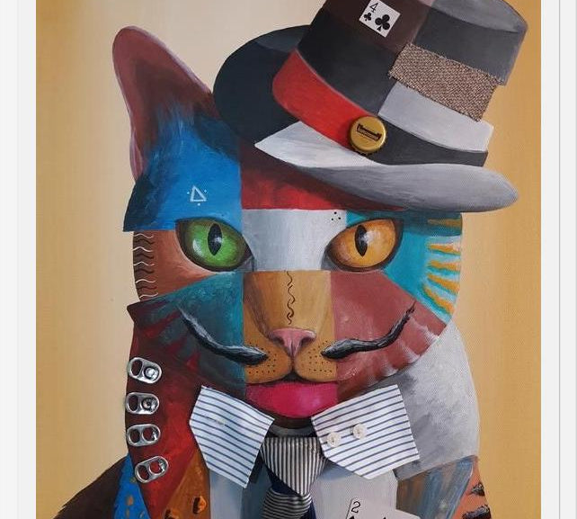 Cuadro Gato Urbano