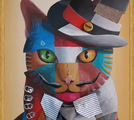 Cuadro Gato Urbano