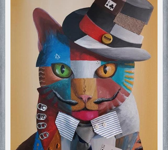 Cuadro Gato Urbano