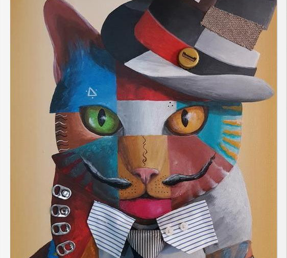 Cuadro Gato Urbano