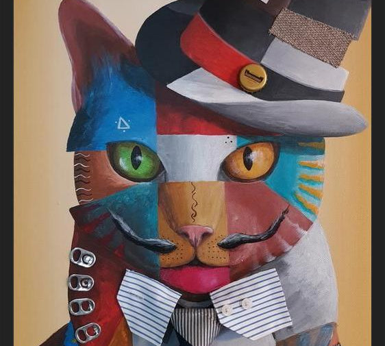 Cuadro Gato Urbano