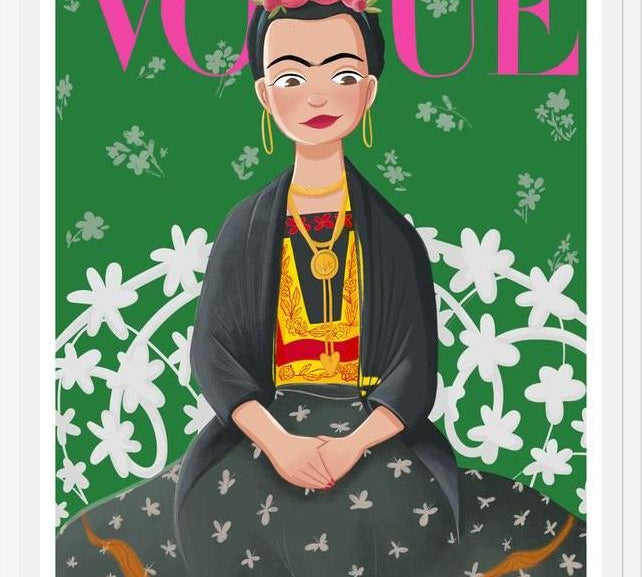 Cuadro Frida Vogue