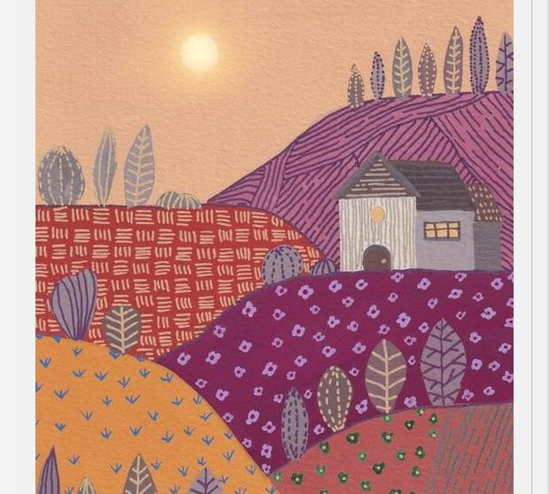 Cuadro Warm landscape II