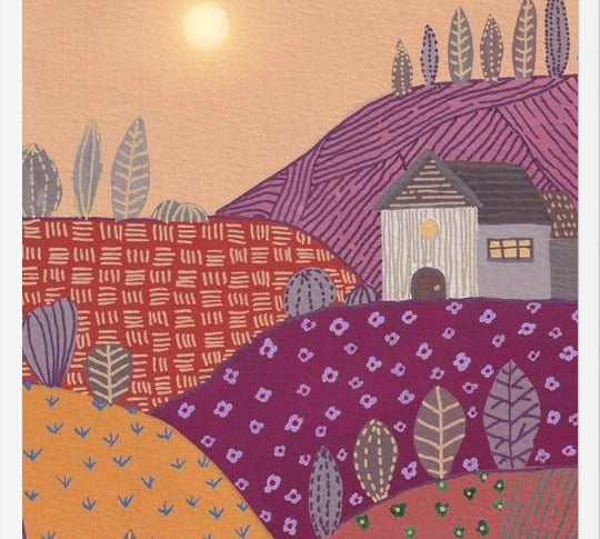 Cuadro Warm landscape II