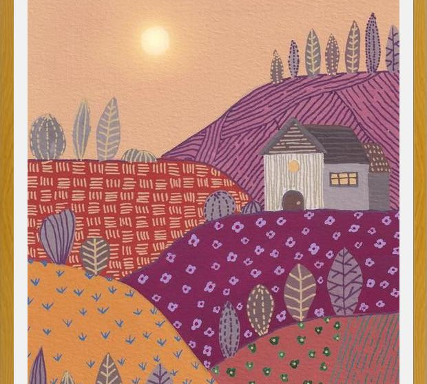 Cuadro Warm landscape II