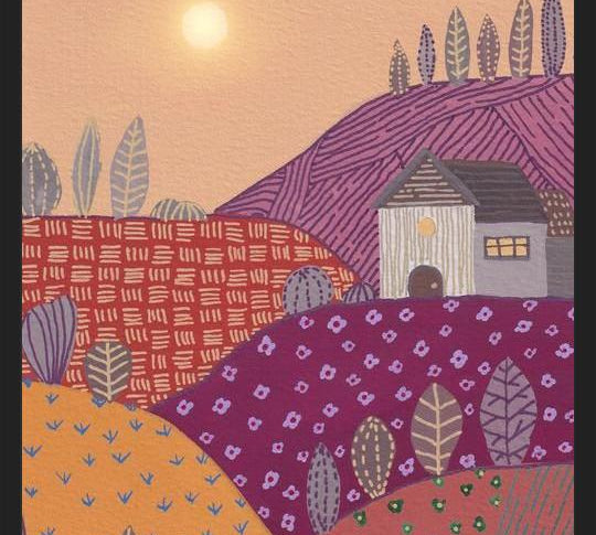 Cuadro Warm landscape II