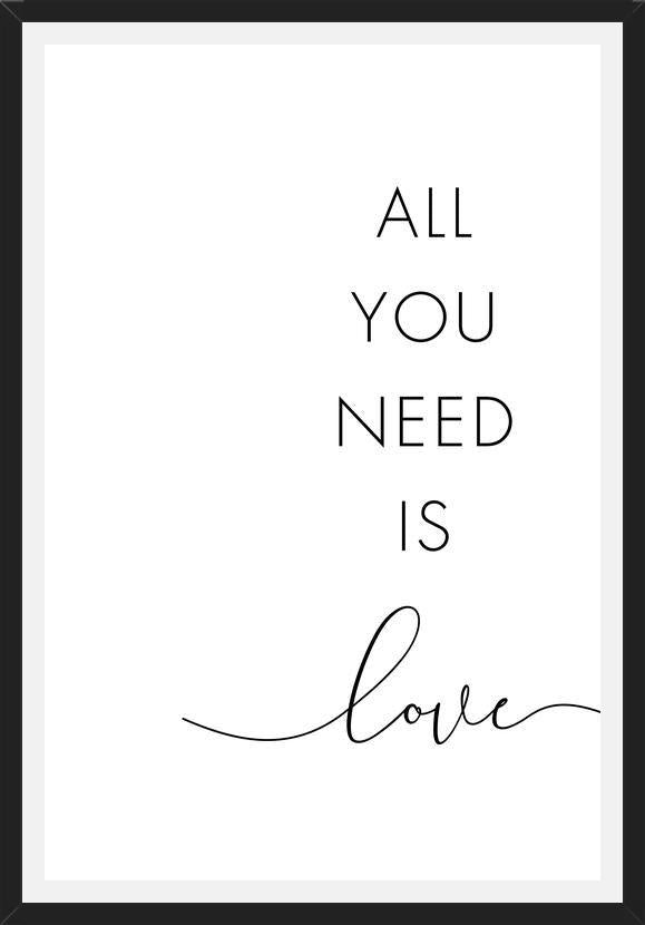 Cuadro All you need is love