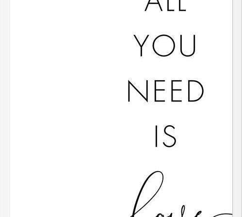 Cuadro All you need is love