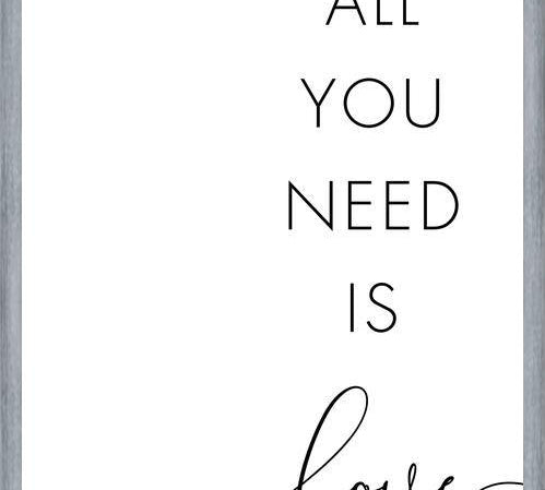 Cuadro All you need is love