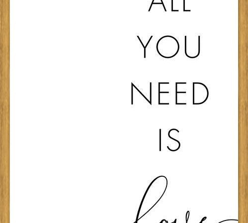 Cuadro All you need is love