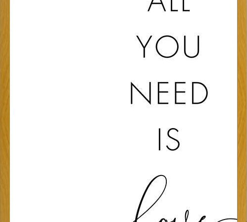 Cuadro All you need is love