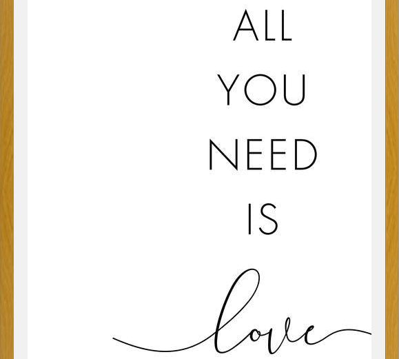 Cuadro All you need is love