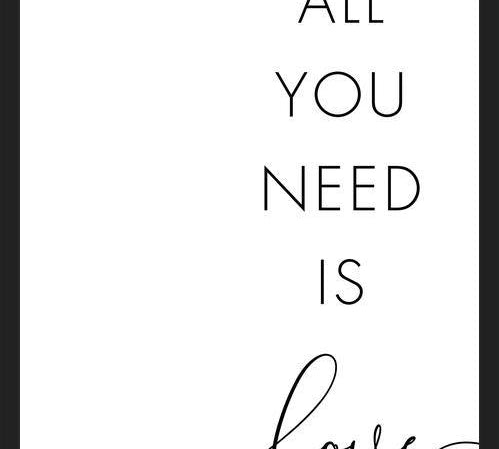 Cuadro All you need is love