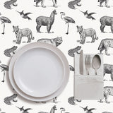 Mantel de Hule Animales chilenos byn