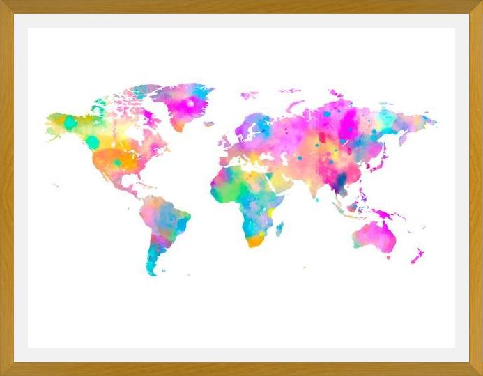 Cuadro Watercolor World