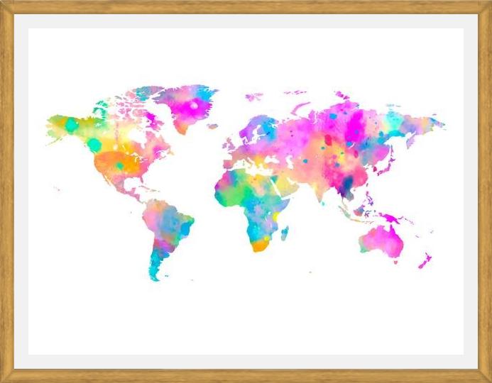 Cuadro Watercolor World