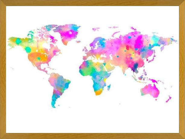 Cuadro Watercolor World