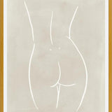 Cuadro Female body sketch - Sand