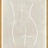 Cuadro Female body sketch - Sand