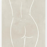 Cuadro Female body sketch - Sand
