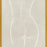 Cuadro Female body sketch - Sand