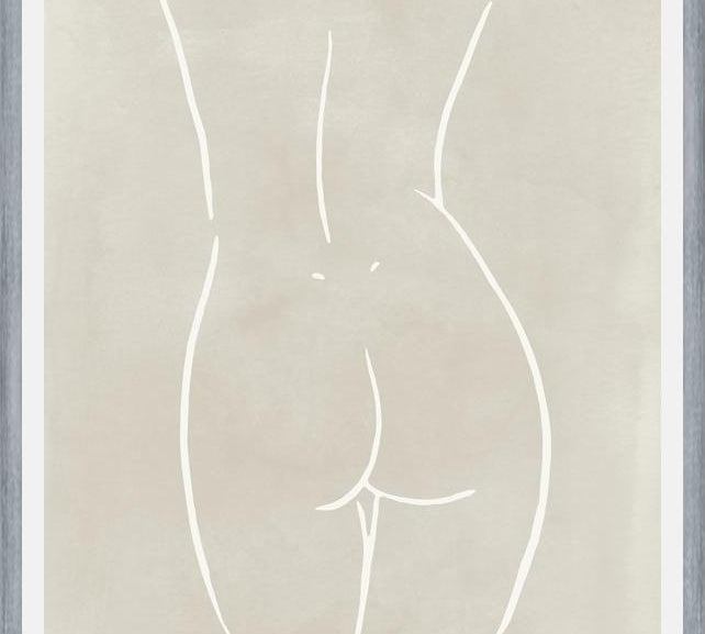 Cuadro Female body sketch - Sand