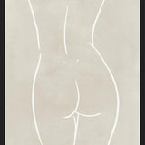Cuadro Female body sketch - Sand