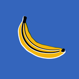 Canvas Banana Blue