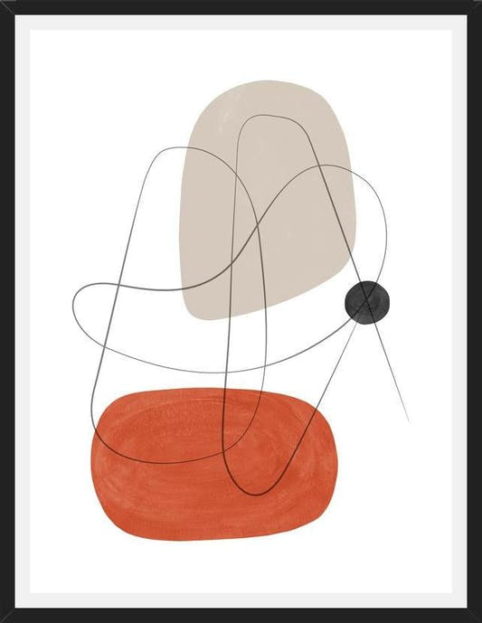 Cuadro Abstraction with gray lines 3