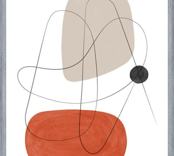 Cuadro Abstraction with gray lines 3
