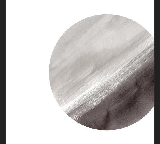 Cuadro Full moon - Gray tones