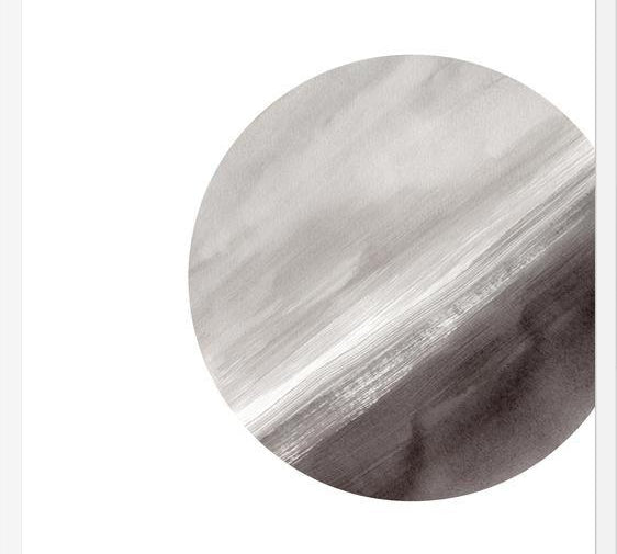 Cuadro Full moon - Gray tones