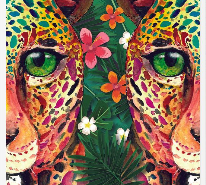 Cuadro leopardos