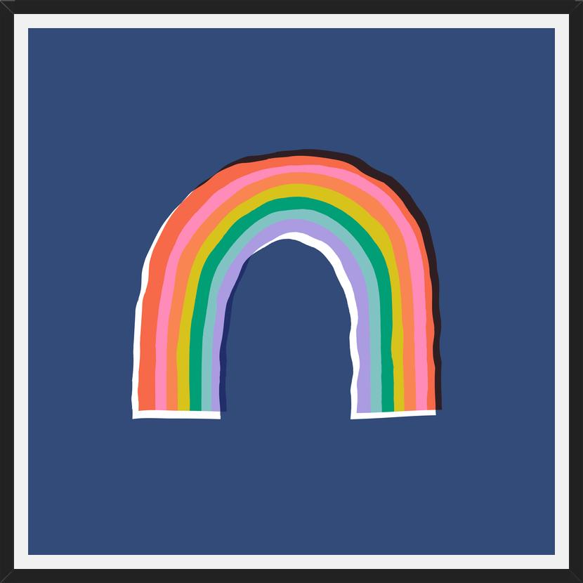 Cuadro Color Rainbow Blue
