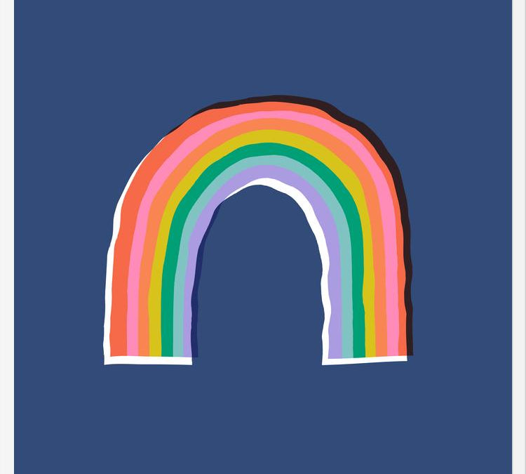 Cuadro Color Rainbow Blue