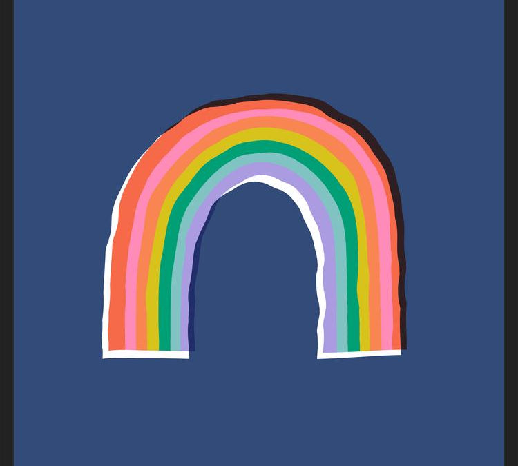Cuadro Color Rainbow Blue