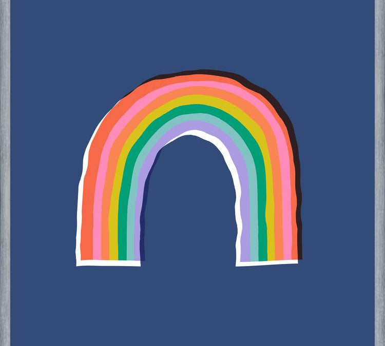 Cuadro Color Rainbow Blue