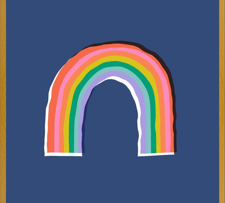 Cuadro Color Rainbow Blue