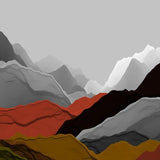 Canvas Beautiful Mountains 9