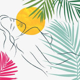 Canvas Beach Girl 06