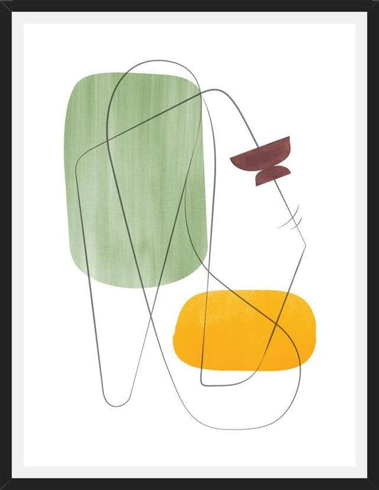 Cuadro Abstraction with gray lines 12