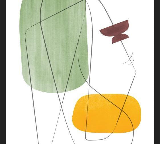 Cuadro Abstraction with gray lines 12
