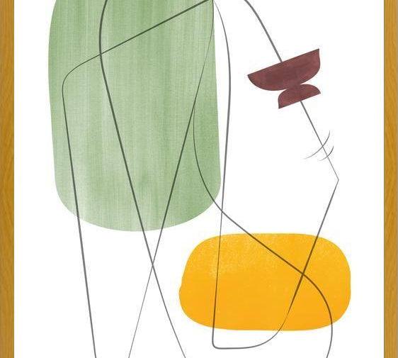 Cuadro Abstraction with gray lines 12