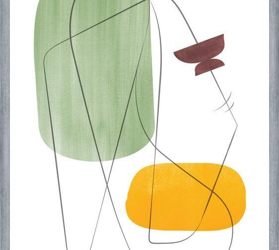 Cuadro Abstraction with gray lines 12