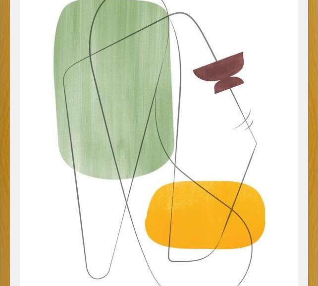 Cuadro Abstraction with gray lines 12
